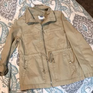 Small Old Navy Khaki ZIP Up Jacket